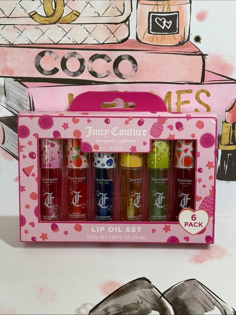Juicy Couture 6 Pack Lip Oil Set
